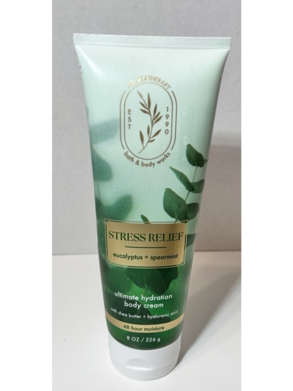 Bath & Body Works STRESS RELIEF 🌿 EUCALYPTUS SPEARMINT Full Size BODY CREAM